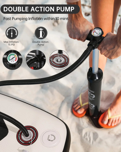 Paddle Board Inflatable 6In Hick Board with Accessories with Fast Pumping for Adults